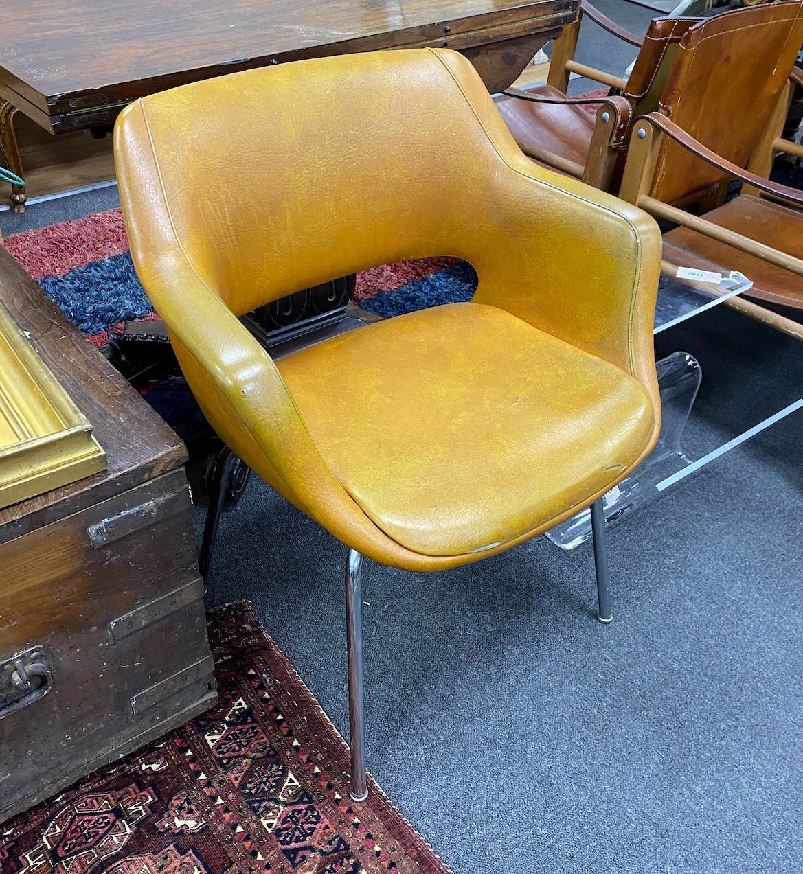 An Ollie Mannermaa (Finnish) elbow chair, width 63cm, depth 47cm, height 74cm